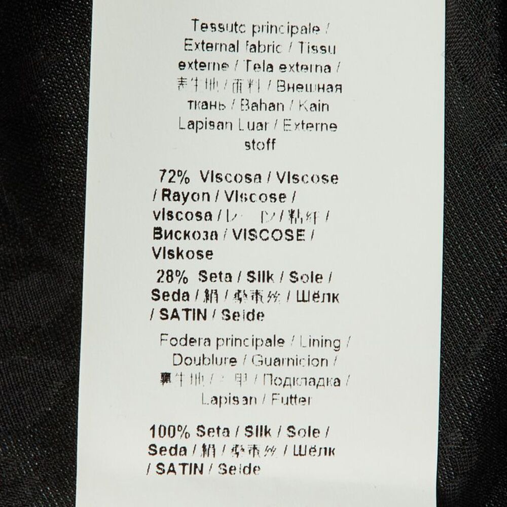 Roberto Cavalli Black Devore Elasticated Waist De… - image 5